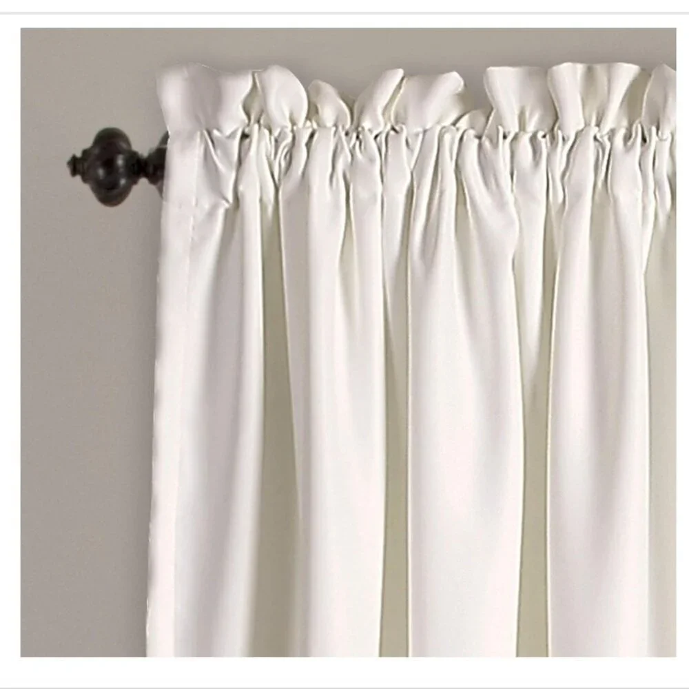 Lush Decor Half Moon Aprile Yellow Insulated Window Two Curtain Panels 52